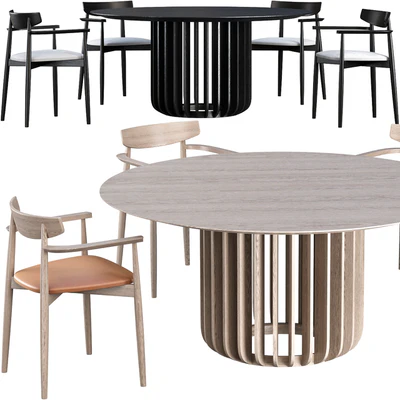 Dining table Miniforms Juice+ chair Miniforms Claretta — Вид 1