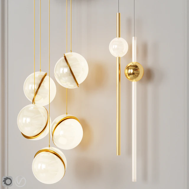 Four Pendant Lights amazing set vol.22 — Скачать