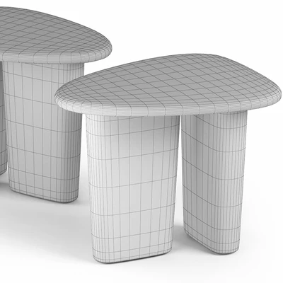 ANTHROPOLOGIE Kalle Sculptural Oak Side Table — Ver 4