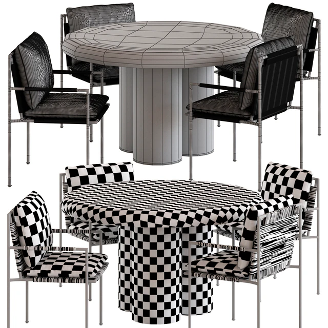 Coco Republic Malmo Chair and Anchorage Table — Скачать