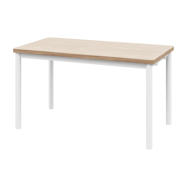 Desk TOMMARYD Table, oak veneer, bleached/white130x70 cm — Descargar