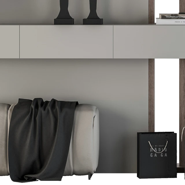 Hallway 12 - Gray and Wood Set — Descargar