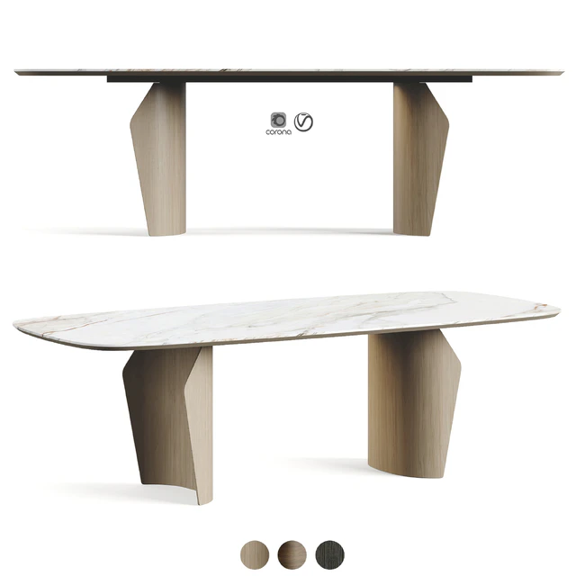 Bonaldo Flame Table Marble Top — Descargar