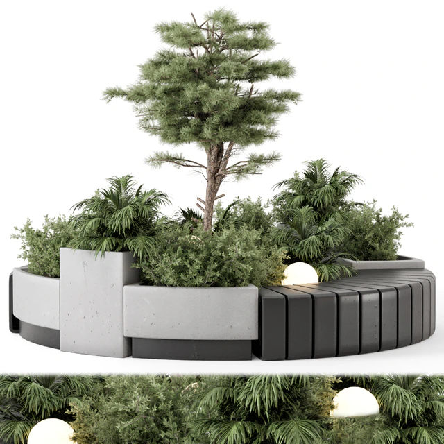 Backyard and Landscape Set Bush and Tree - Set 1217 — Скачать