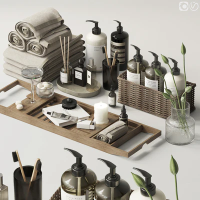 Decorative set for the bathroom - 6 — Ver 1