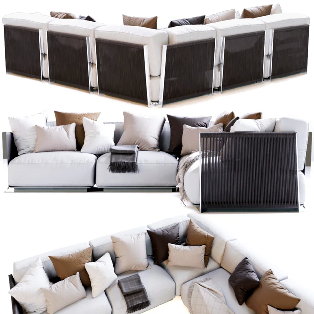Vulcano Flexform Outdoor Sofa 1 — Скачать