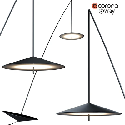 STEEL FISHERMAN PENDANT FLOOR LAMP — Ver 2