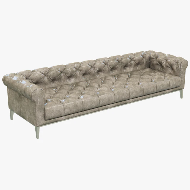 Restoration Hardware Italia Chesterfield Leather Sofa — Descargar