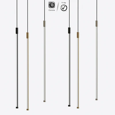 Mini Cylinder Black LED Pendant Light Single Light — Ver 1