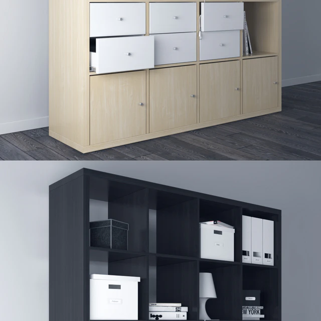 KALLAX Birch Effect and Black-Brown — Descargar