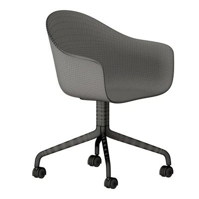 Harbor Dining Chair Star Base W Casters — Ver 2