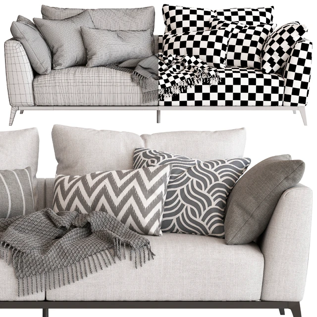 Flou Oliver Sofa type2 — Скачать