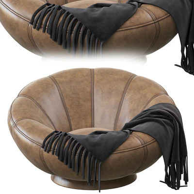Performance Everyday Velvet Gray Groovy Swivel Chair — Вид 2