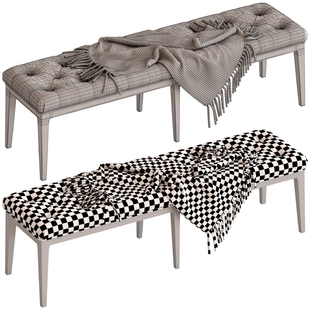 Coco Republic Piccadilly Tufted Bench — Скачать