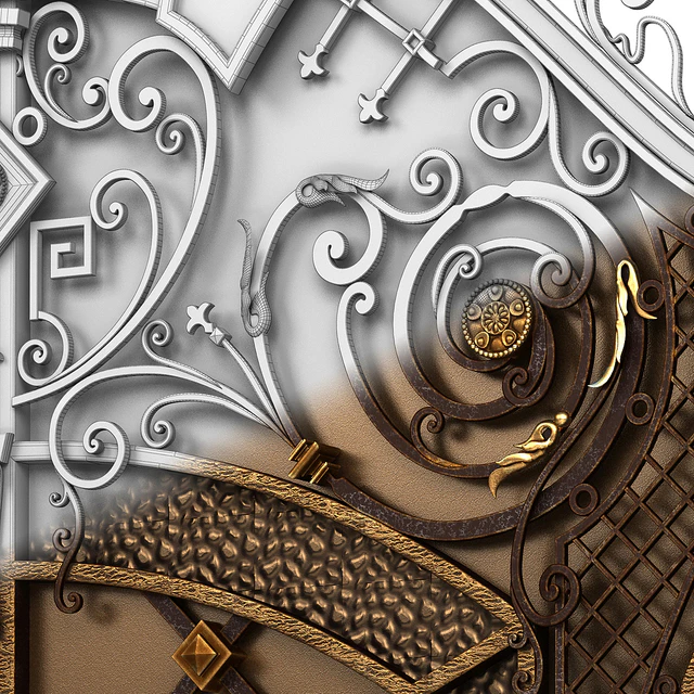 Exclusive gate with wicket door — Descargar