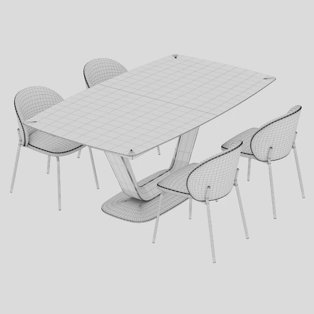 Boconcept Alicante table Princeton chair — Descargar