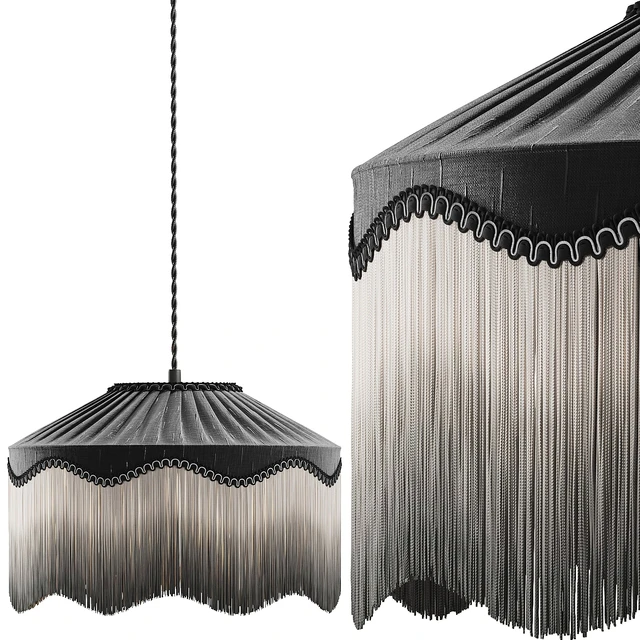 Pendant Light 15 - Spearmint Silk Tiffany Lampshade — Download