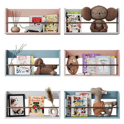 Furniture for children \ Shelves for the nursery 004 — скачать