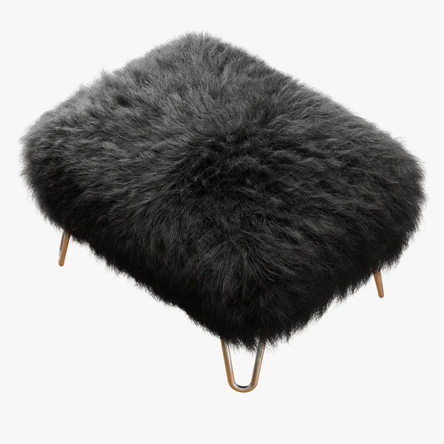 Sara Sheepskin Footstool — Скачать