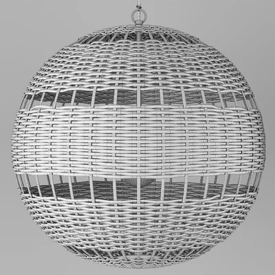 RH Montauk rattan round pendant — Вид 3