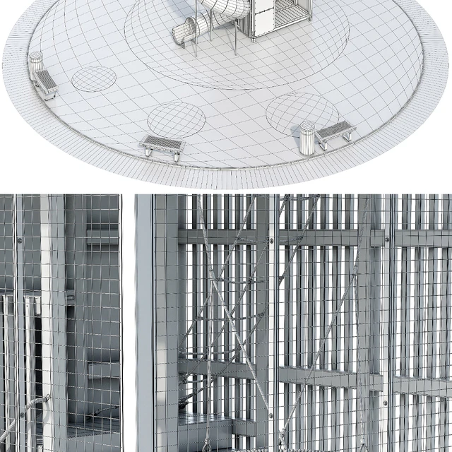 Children's play complex Tower. Playground — Descargar