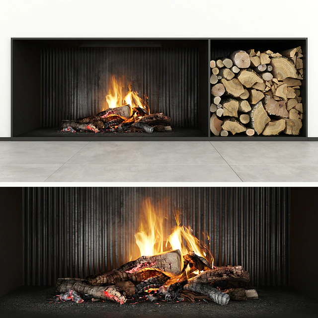 Fireplace modern 29 — Скачать