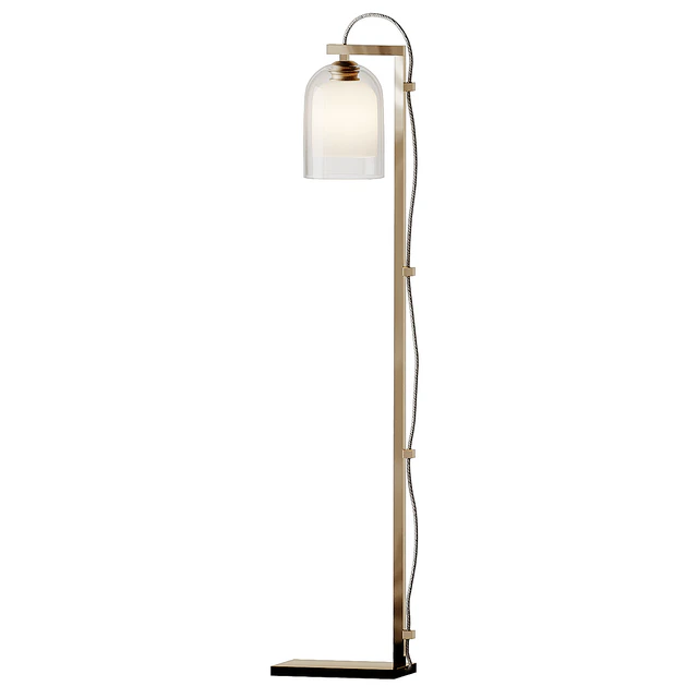 Articolo - LUMI Floor Lamps - Brass - Gray and Gray — Descargar