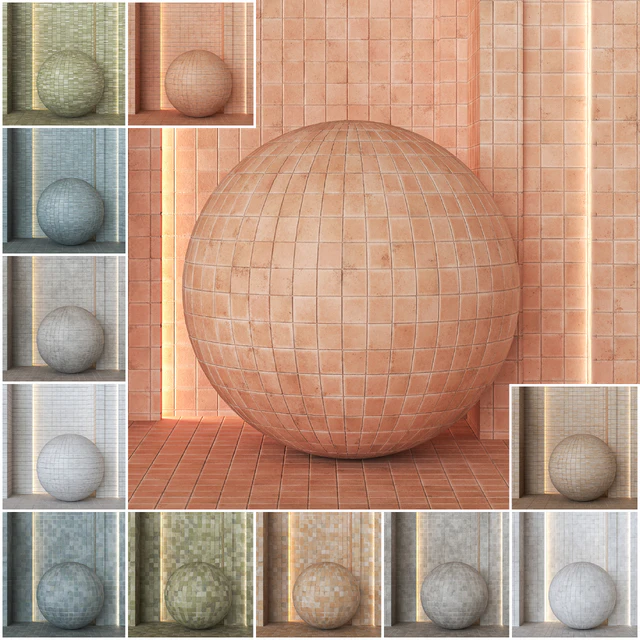 4k 12 color Equipe Raku ceramics material & texture Vol 1- ( Seamless , Pbr ) — Скачать