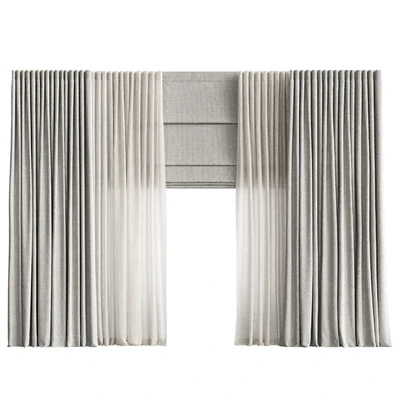 Curtains with Roman blinds 2 — Ver 3