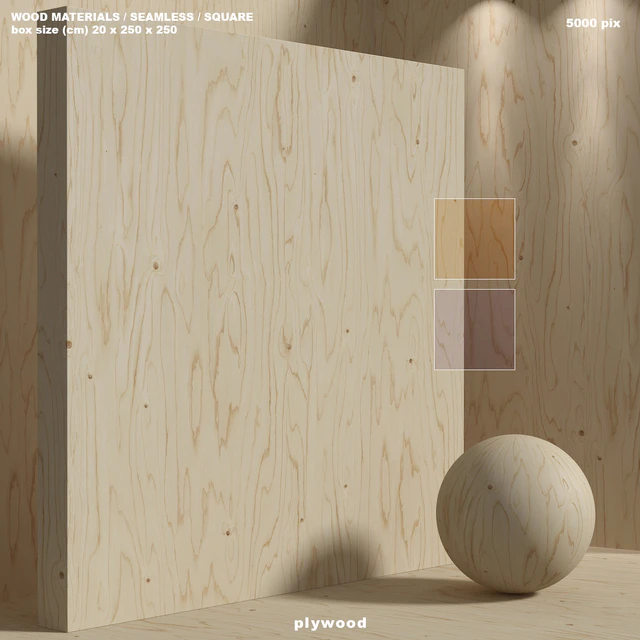 Material wood (seamless) plywood - set 152 — Descargar
