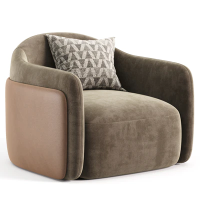 Caris Swivel Lounge Chair — View 4