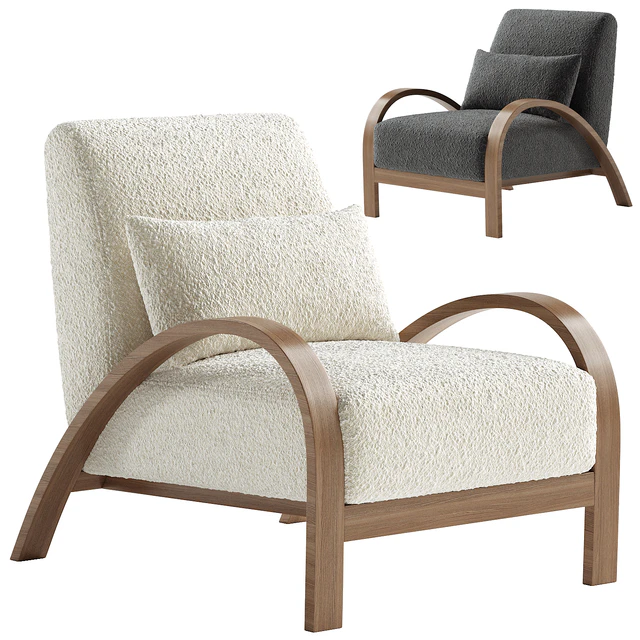 Boucle Bentwood Armchair — Descargar