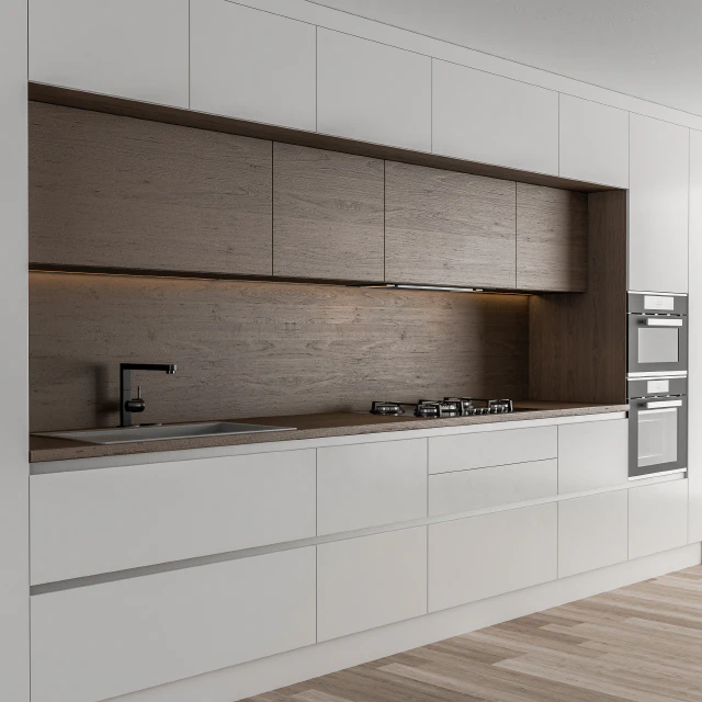 Kitchen Modern - White and Wood 32 — Descargar