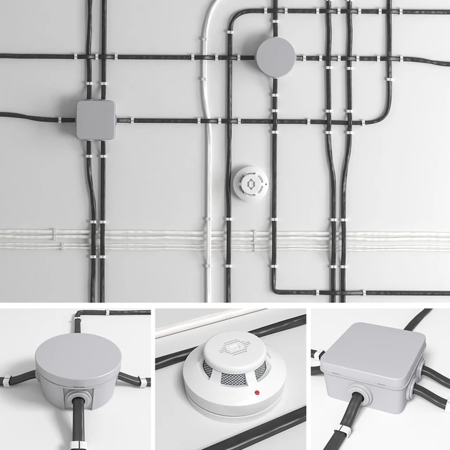 A set of wires for electrical wiring. — Descargar