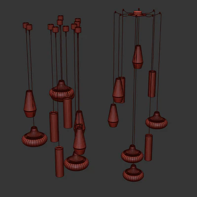 Olivia Emma Clio by Panzeri (3 Glass Pendants with 7 Colors) — Вид 2