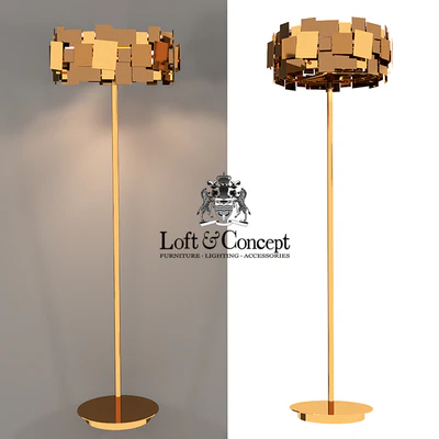 Floor lamp GOLD PLATE FLOOR LAMP — Ver 1