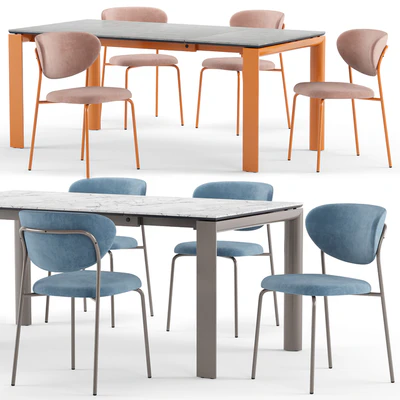 Cozy chair and Dorian table - connubia calligaris — Вид 1