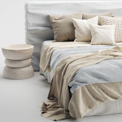 Zulu Upholstered Bed White — Вид 3
