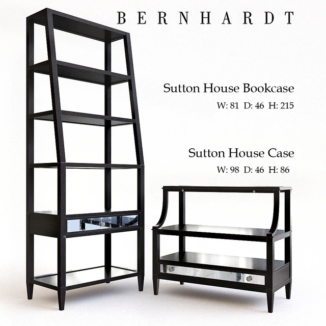 Bernhardt Sutton House Bookcase and Chest — Descargar