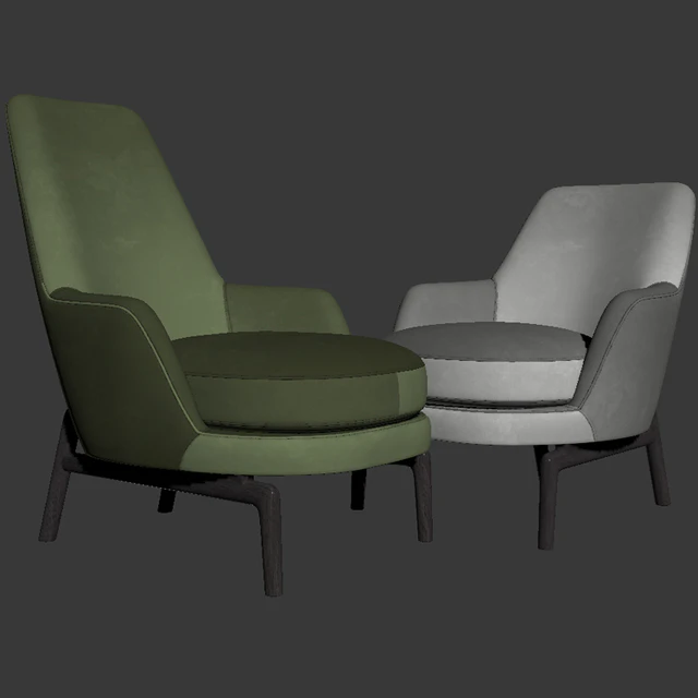 Leda Flexform Armchair Set 02 — Скачать