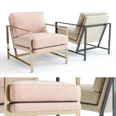 West Elm Metal Frame Chair — Ver 1
