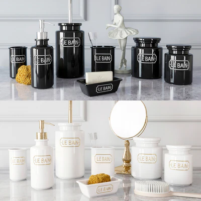 Wess Le Bain Accessory Kit (gris, blanc) — Ver 1