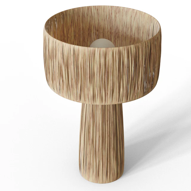 Everglades Natural Raffia Table Lamp — Скачать
