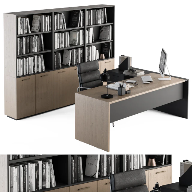 Office Furniture - Manager Set 09 — Скачать