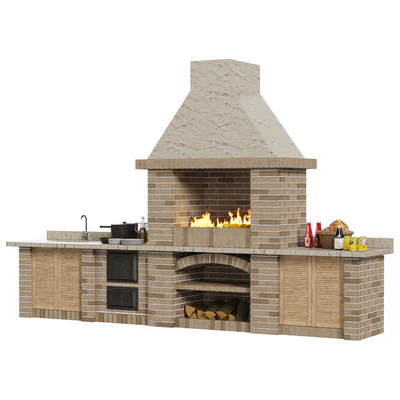 Brick  barbecue — Вид 3