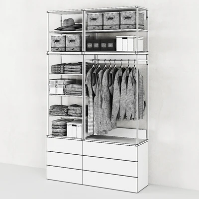 IKEA | OPHUS Wardrobe with 6 drawers — Вид 3