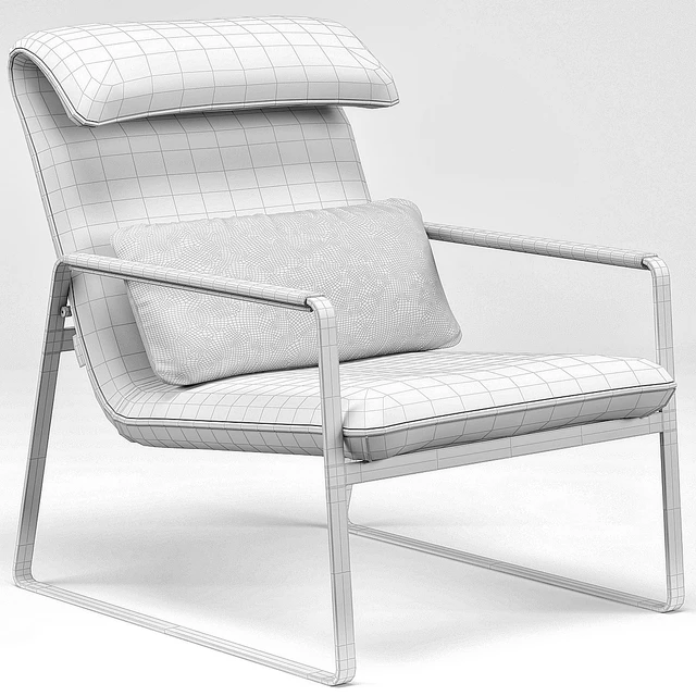 Industrial Chic Emilio Brown Leather Lounge Chair — Descargar