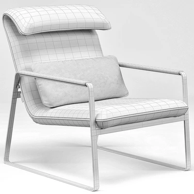 Industrial Chic Emilio Brown Leather Lounge Chair — Ver 2