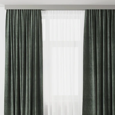 Curtain with rod 003 green curtain HBH — Вид 3