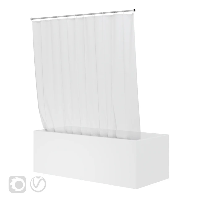 Shower curtain and bathtub Knief shape 70 — Download